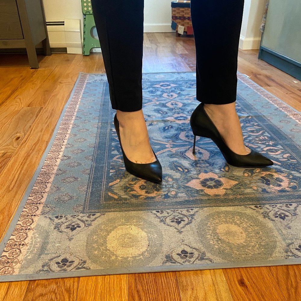 Kurt Geiger London Black Leather Heels - Size 38 - Only Slight Wear!